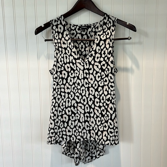 Express Tops - Express Leopard Print Tank